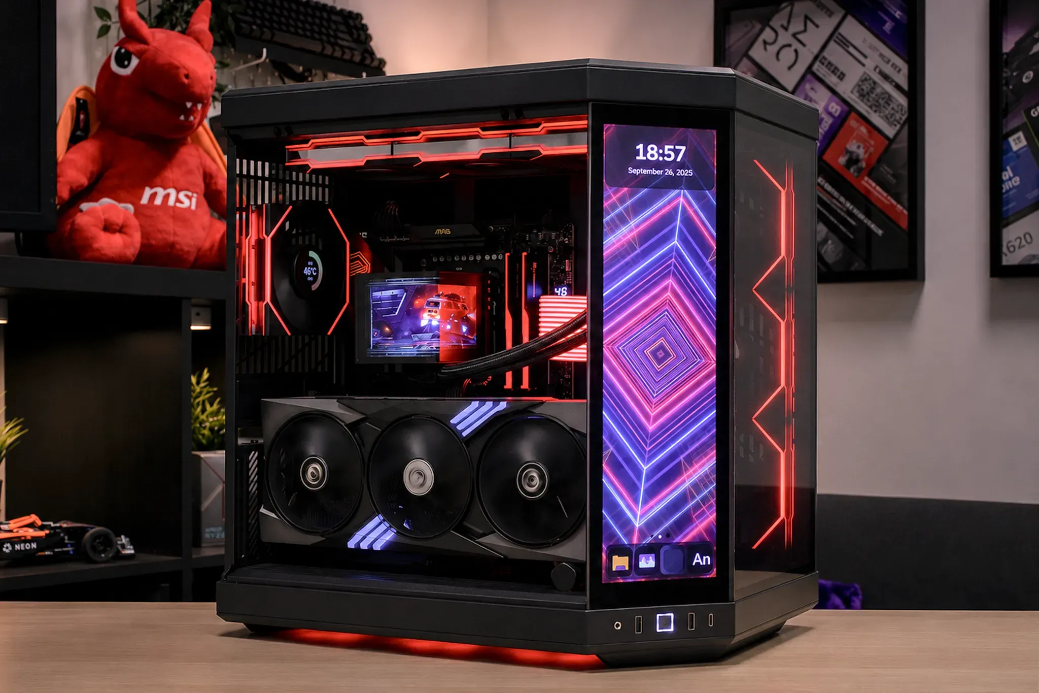 Hyte Panorama - RTX 5080 / R7 9800X3D, 32GB / 64GB - Image 1