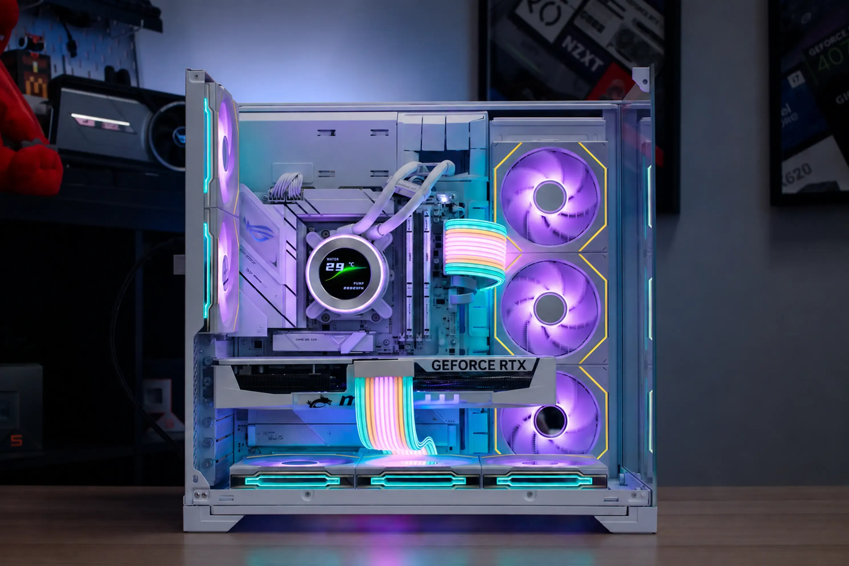 Lian Li White - RTX 5080 / R7 9800X3D, 16GB / 32GB - Thumbnail 4