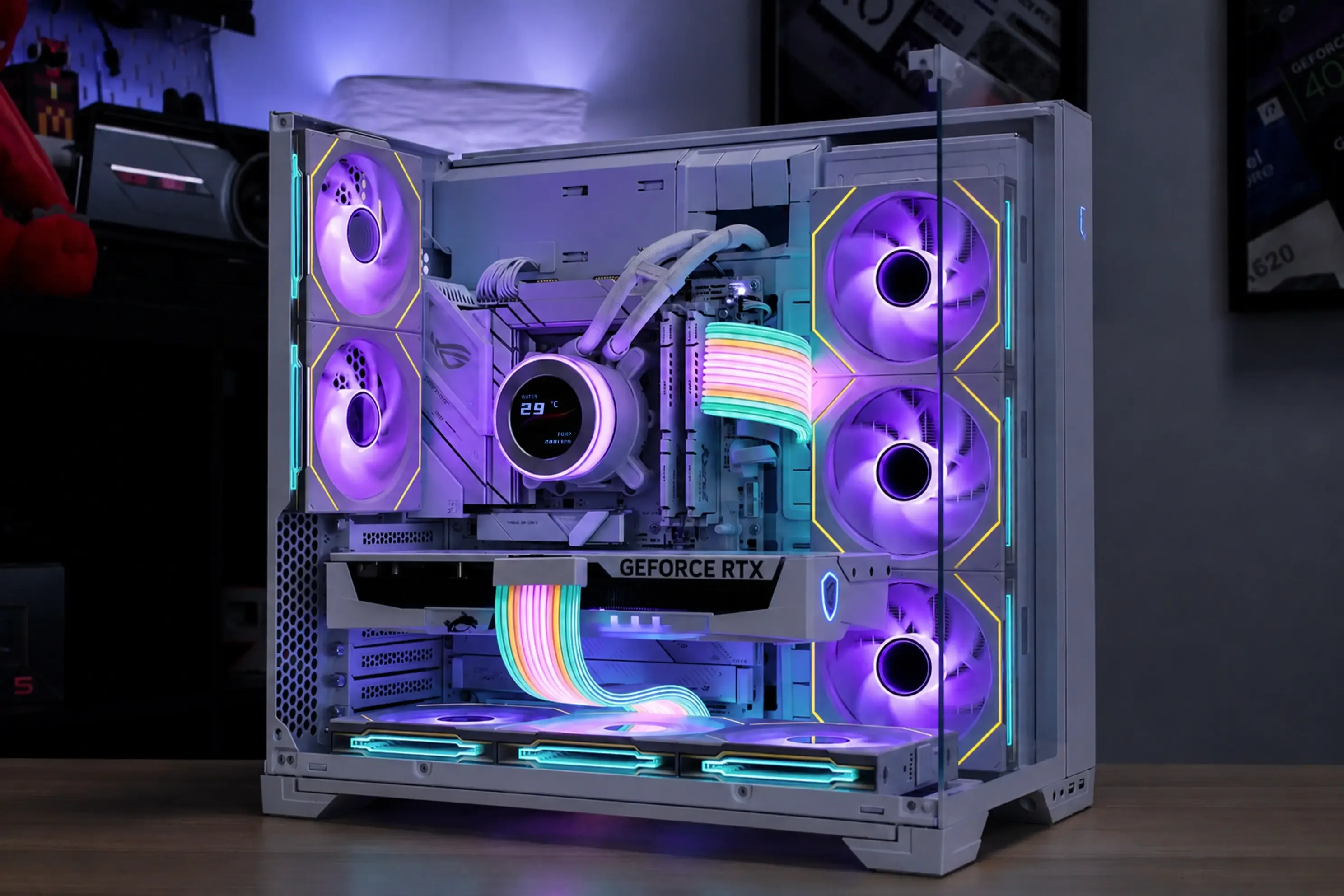 Lian Li White - RTX 5080 / R7 9800X3D, 16GB / 32GB - Image 1