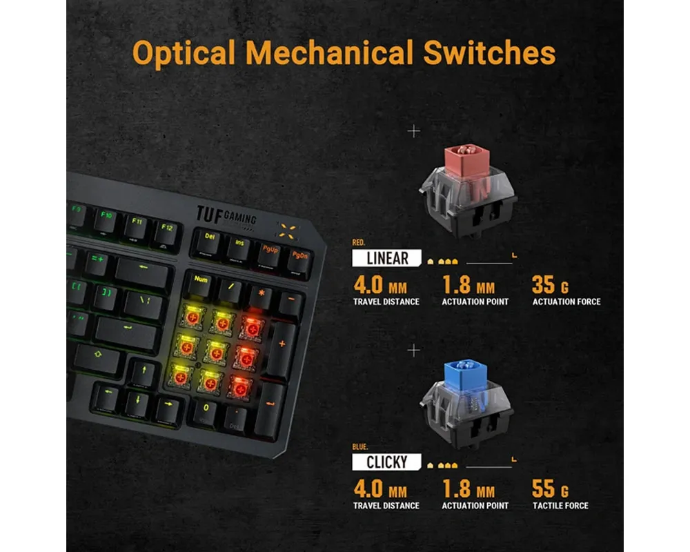 ASUS TUF Gaming K3 GEN II - CZ/SK - Thumbnail 2