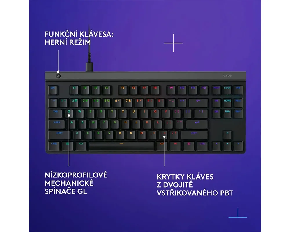 Logitech G515 TKL Tactile Black - CZ/SK - Thumbnail 3