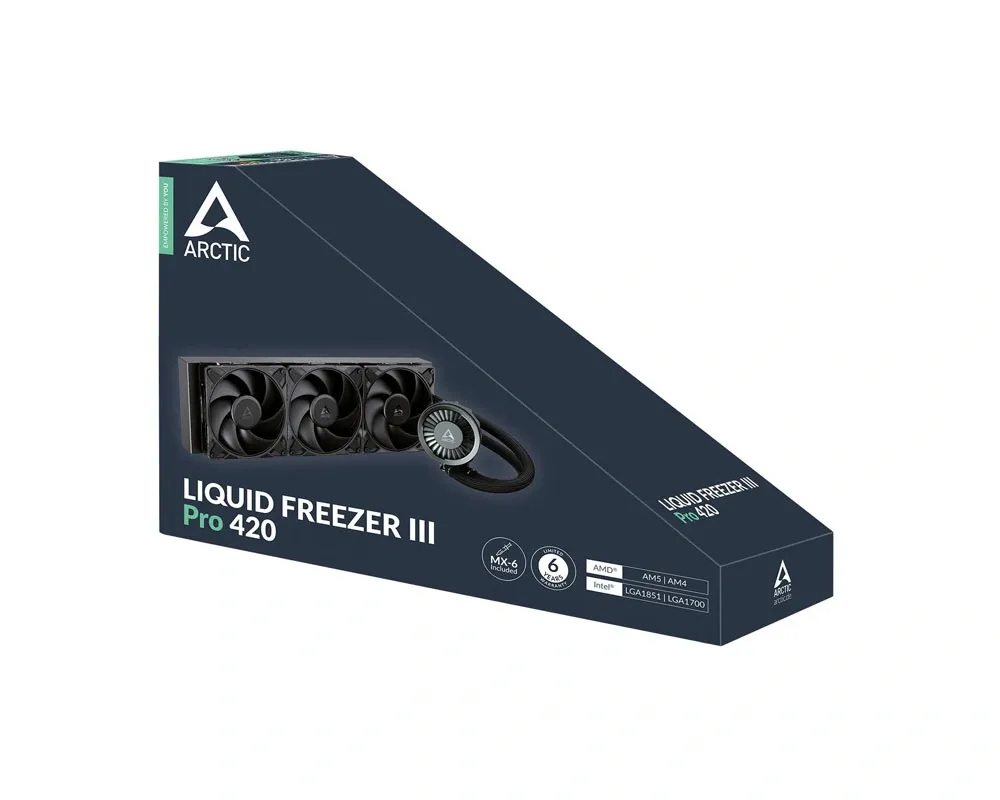 ARCTIC Liquid Freezer III 420 Pro Black - ROZBALENO - Thumbnail 4
