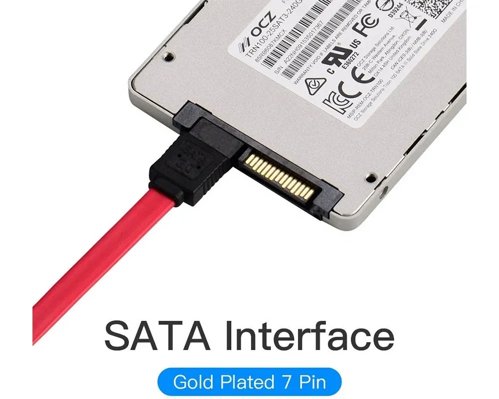 Vention SATA 3.0 90° Cable 0.5m - Thumbnail 2