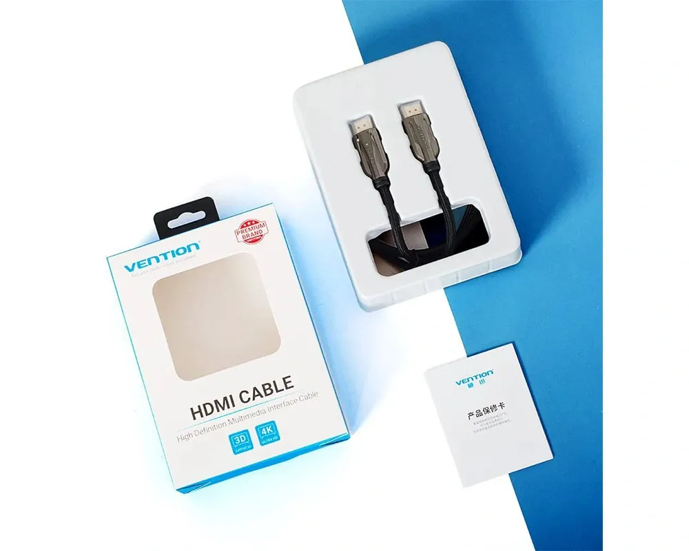 Vention HDMI 2.1 Cable 8K Nylon Braided 1.5m - Thumbnail 2